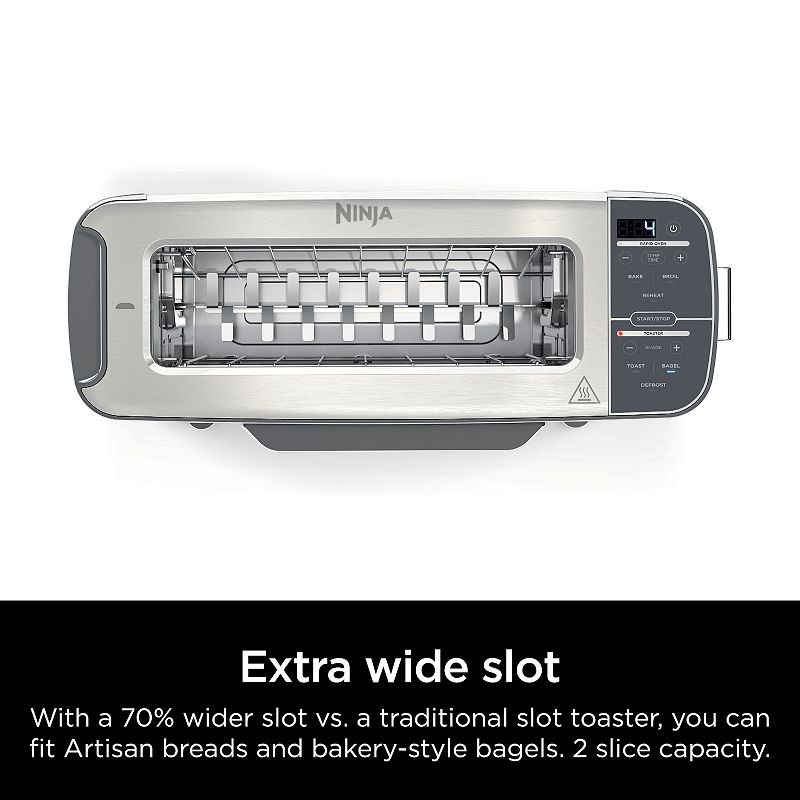 Ninja Foodi 2-in-1 Flip Toaster and Compact Toaster Oven