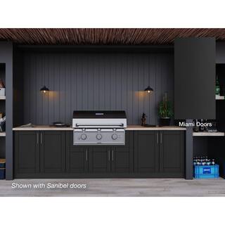 WeatherStrong Outdoor Cabinetry Pitch Matte Flat Panel Stock Assembled Base Kitchen Cabinet Filler 6 in.x 42 in.x 0.625 in. DCFS642A-PB