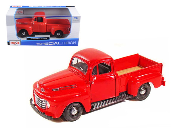 Maisto 1948 Ford F 1 Pickup Truck Gray 1/25 Diecas...