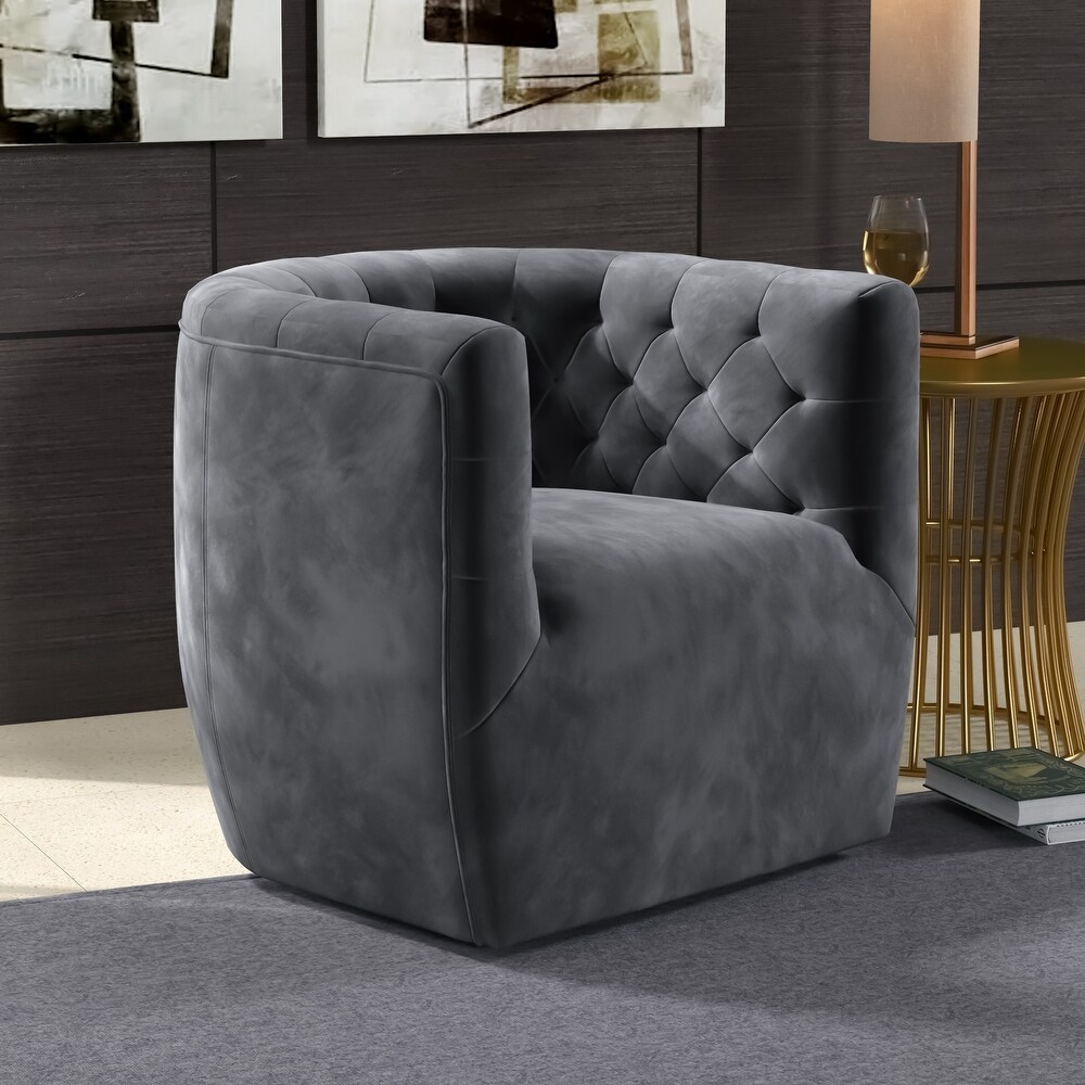 Luxor Mid Century Modern Swivel Accent Comfy Chair