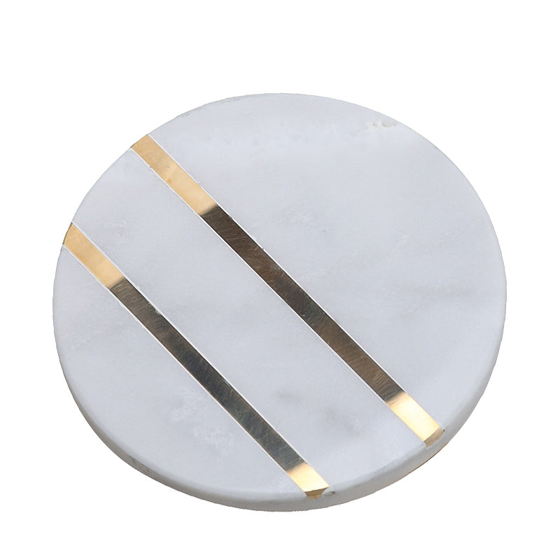 White Marble Coaster Circular Fb-T1922A