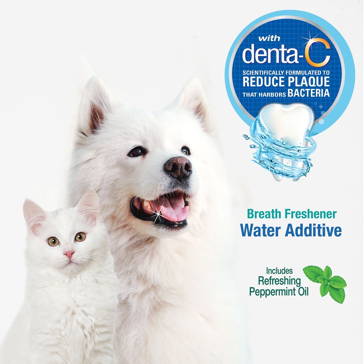 Nylabone Advanced Oral Care Breath Freshener Dog and Cat Dental Water Additive