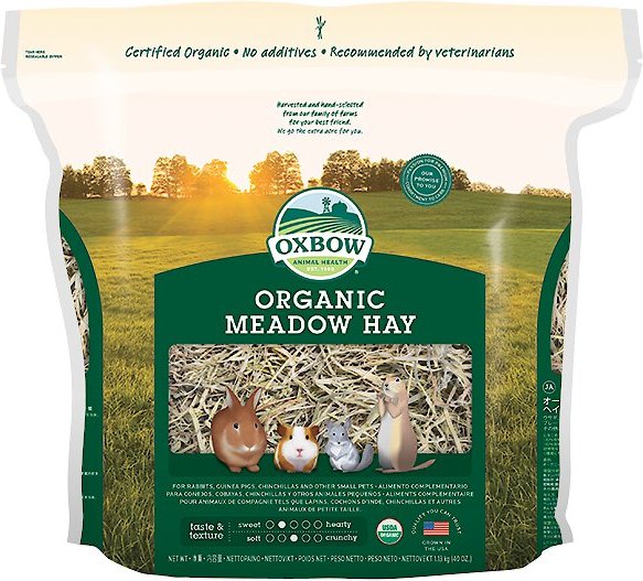 Oxbow Organic Meadow Hay Small Animal Food