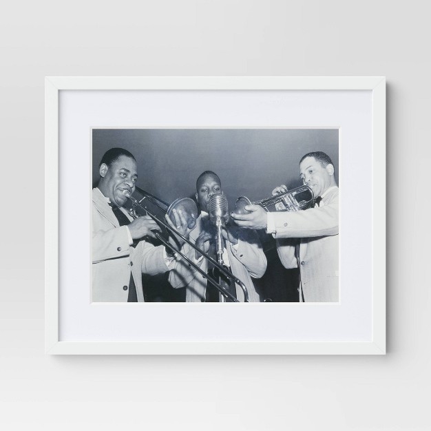 X 16 quot Bandmates By Gordon Parks Glass Framed Wall Canvas