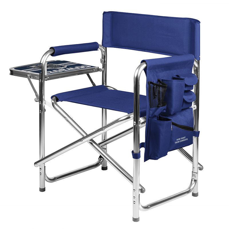 NFL Dallas Cowboys Sports Chair with Side Table