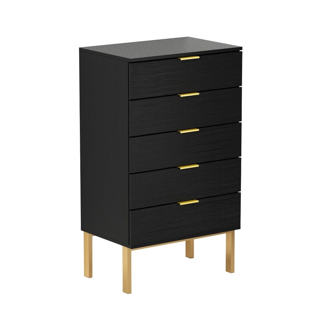 5 drawer Storage Chest Bedroom Nightstand Gadgets Cabinet