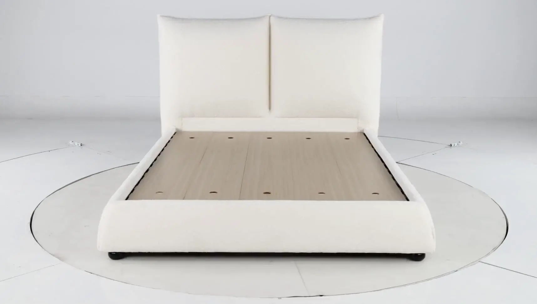 Cumulus Off-White Queen Upholstered Bed