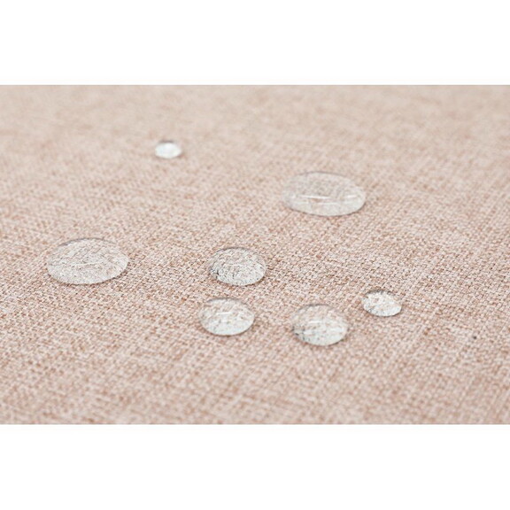 Dust Pink Luxury Linen Texture Water Repellent Was...