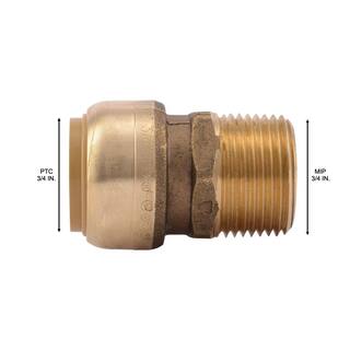 SharkBite 34 in. Push-to-Connect x MIP Brass Adapter Fitting U134LFA