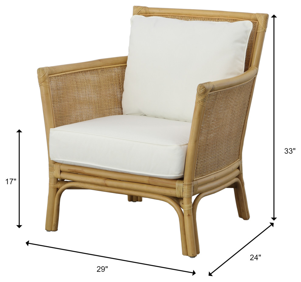 Pacific Rattan Armchair   Tropical   Armchairs And Accent Chairs   by Ownax  Houzz