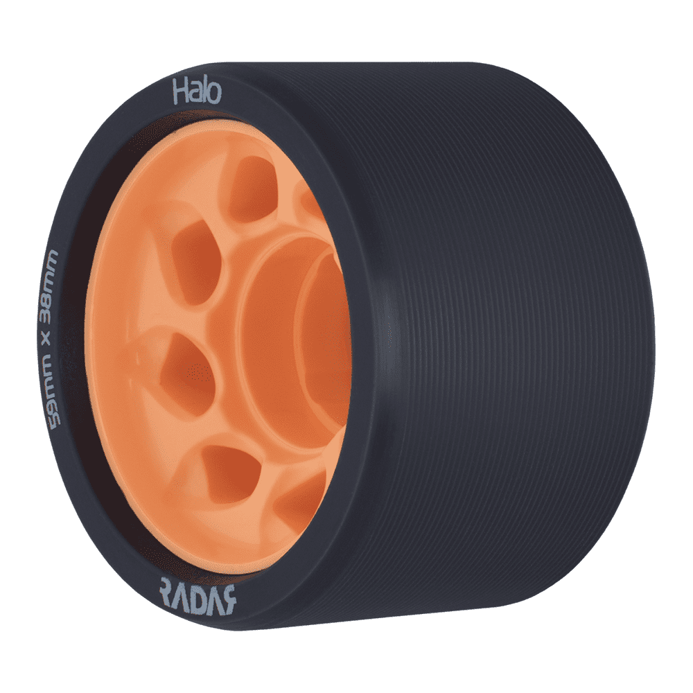 Riedell Skates Radar Halo 59mm Indoor Skate Wheels (Set of 4)