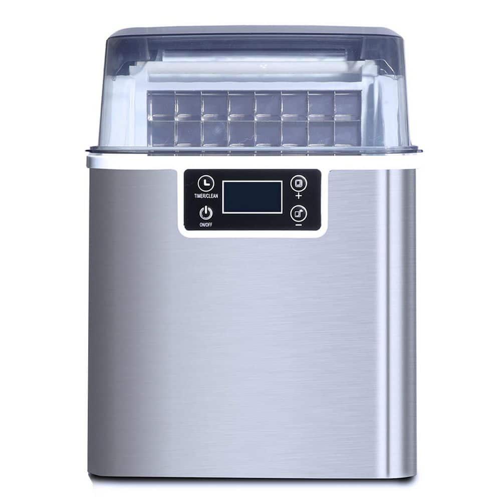 WANDOR 45 lbs Freestanding Ice Maker in Silver with Ice Scoop