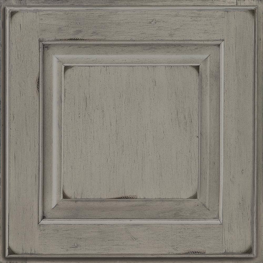 KraftMaid 14-58 in. x 14-58 in. Cabinet Door Sample in Aged River Rock RDCDSMTM4E07M