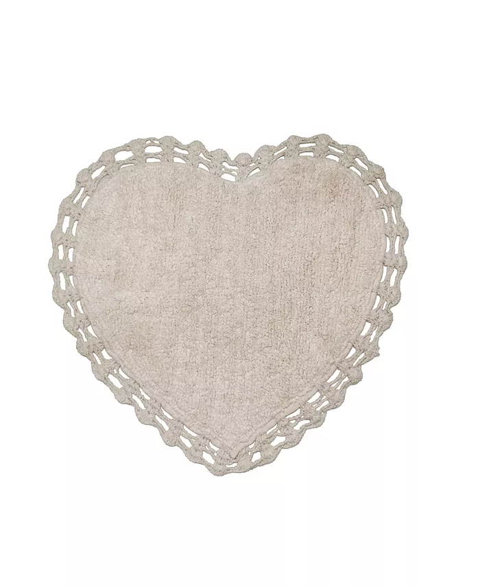 Home Weavers Hudson Heart Bath Rug 25 x 25