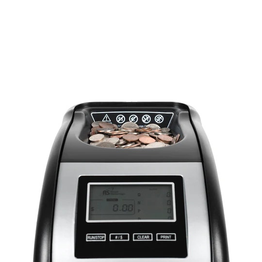 Royal Sovereign FS-44N Coin Counter with Value Display， Four Row