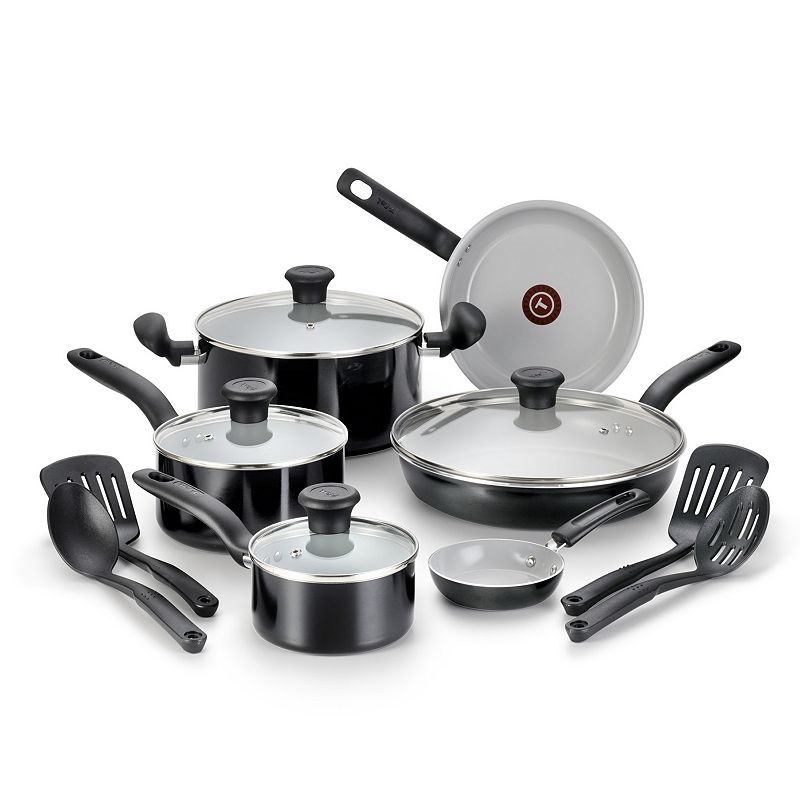 T-Fal Initiatives 14-pc. Ceramic Cookware Set