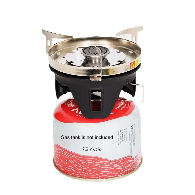 Portable Camping Stove with Piezo Ignition Stable Support Wind Resistance Camp Stove for Outdoor Camping Hiking