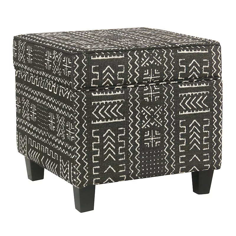 HomePop Cole Classics Square Storage Ottoman