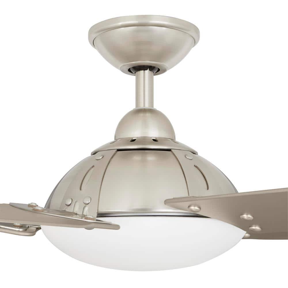 Home Decorators Collection Draper 54 in Outdoor LED Brushed Nickel Ceiling Fan with Remote Control