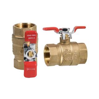 The Plumber's Choice 34 in. SWT x 34 in. SWT Premium Brass Full Port Ball Valve with T-Handle (10-Pack) 837C256-10-NL