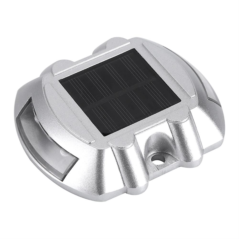 Casting Aluminum Solar Power Waterproof 6 Led Lamp Outdoor Road Driveway Pathway Light Blue