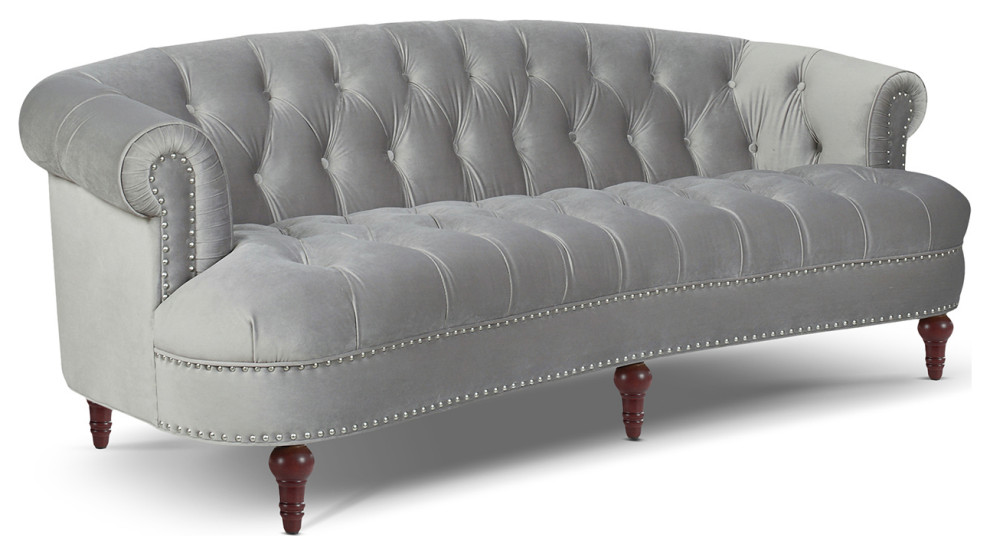 La Rosa Victorian Chesterfield Tufted Sofa   Traditional   Sofas   by Jennifer Taylor Home  Houzz