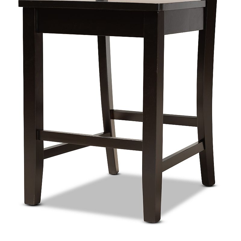 Baxton Studio Caron Counter Stool 2-piece Set