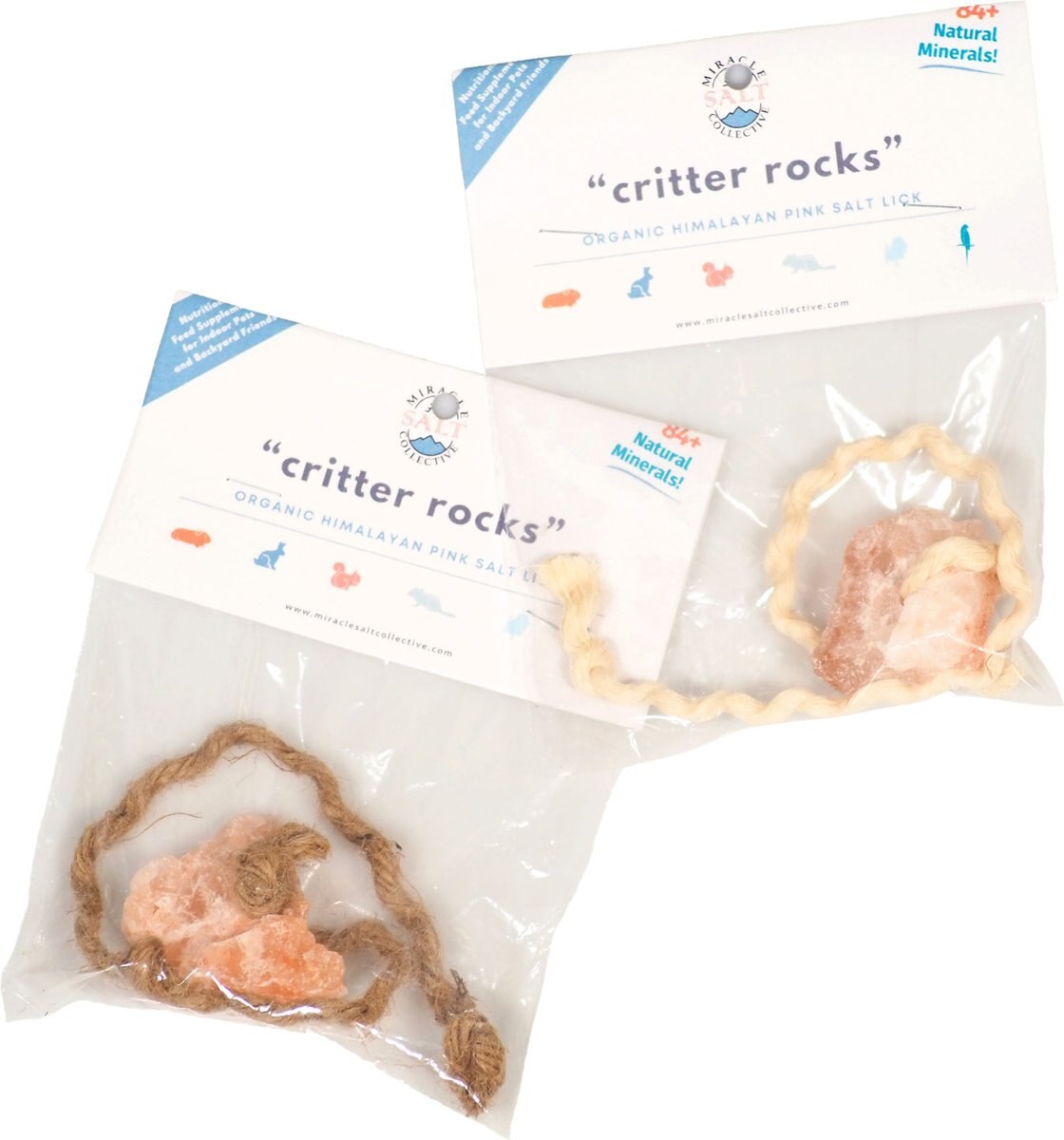 Miracle Salt Collective Himalayan Pink Salt Critter Rocks， 4-oz bag