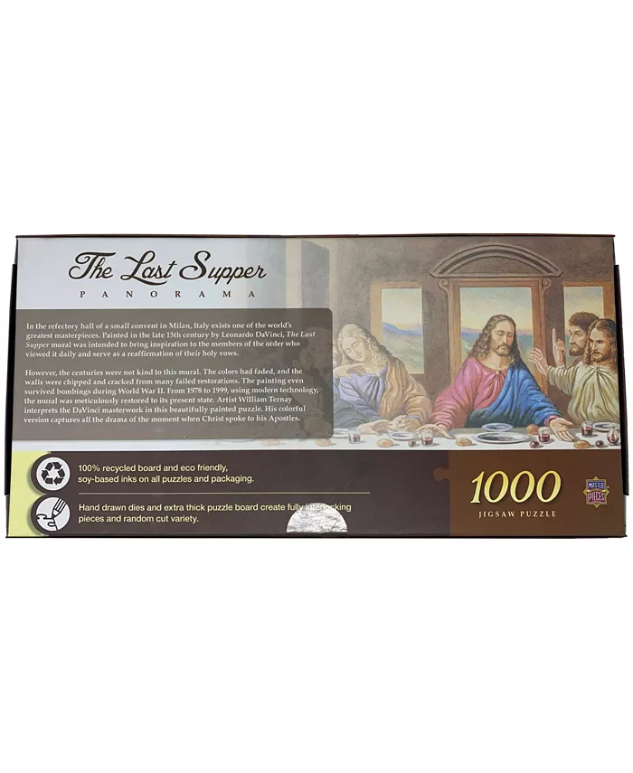 MasterPieces Puzzles The Last Supper Panorama Puzzle Set  1000 Piece