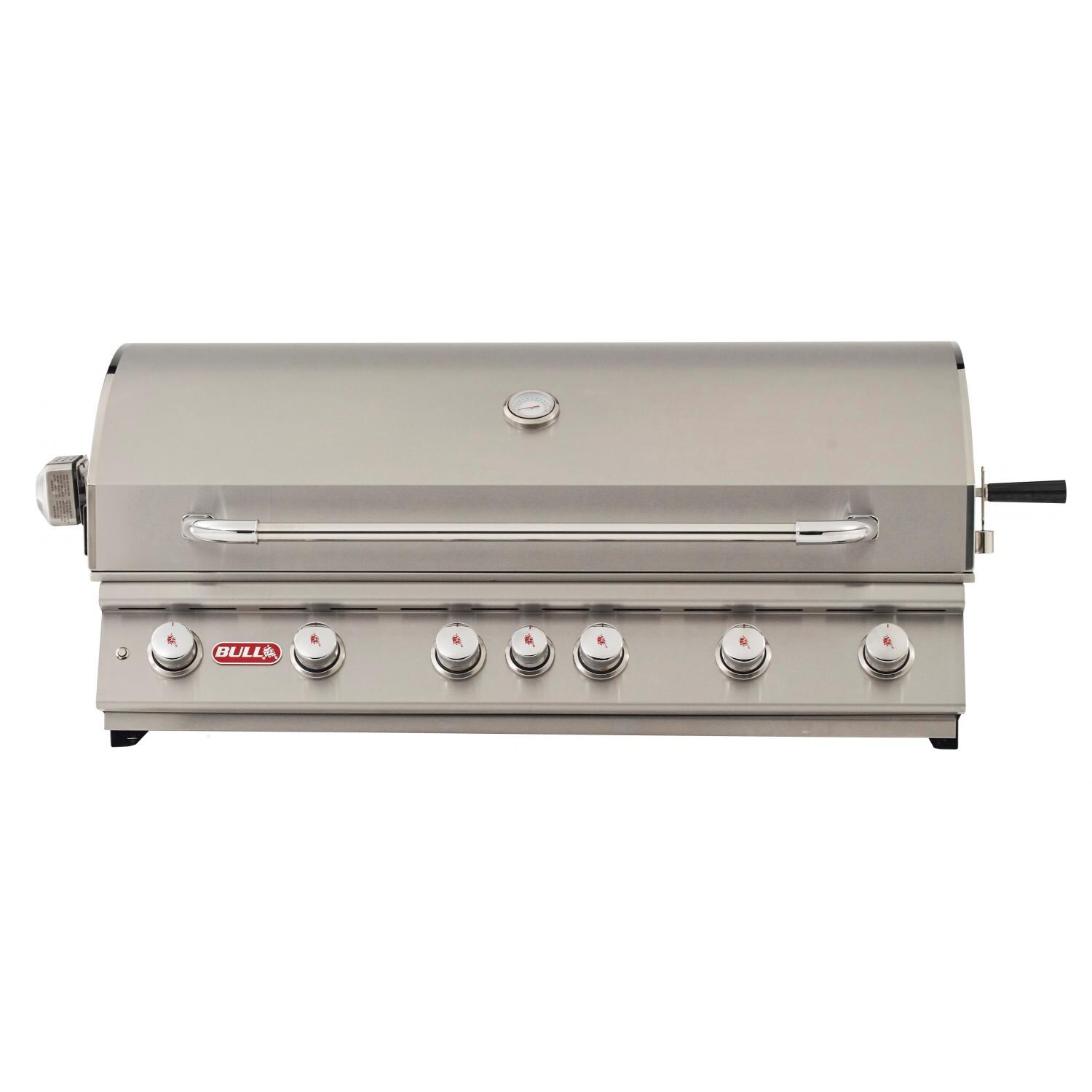 Bull Diablo 46-Inch 6-Burner Built-In Natural Gas Grill With Rotisserie