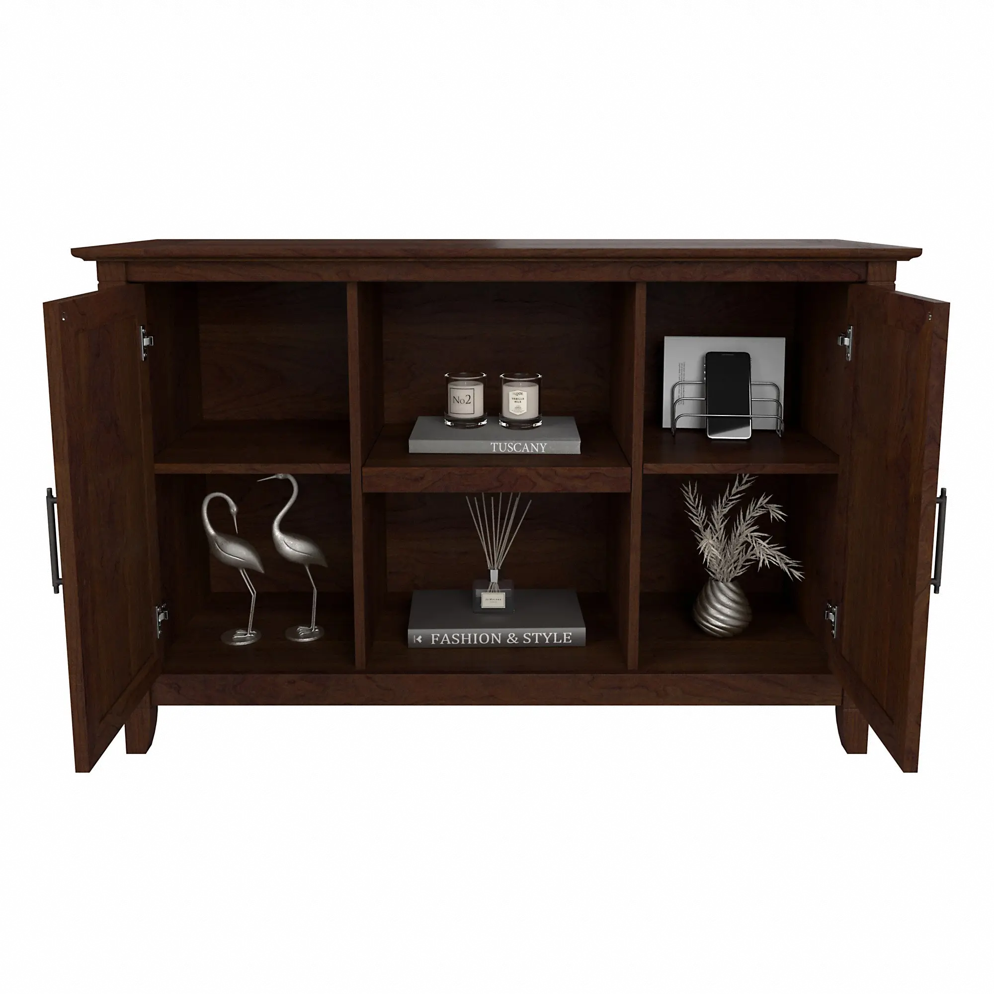 Key West Bing Cherry Accent Cabinet - Bush Furniture