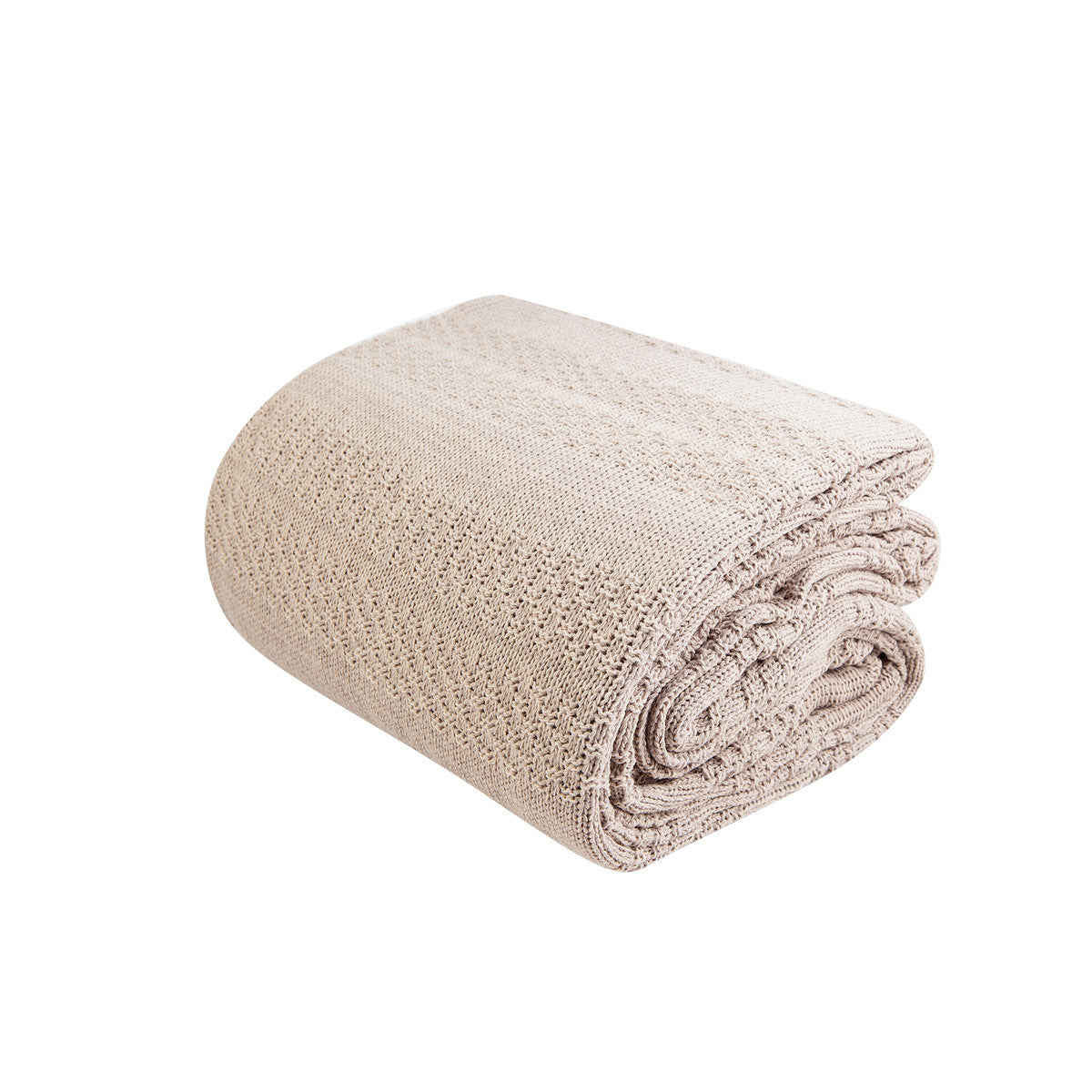 Karaca Home Charm Bold Beige Double Knit Blanket[ Bej Battaniye] 200.17.01.0272