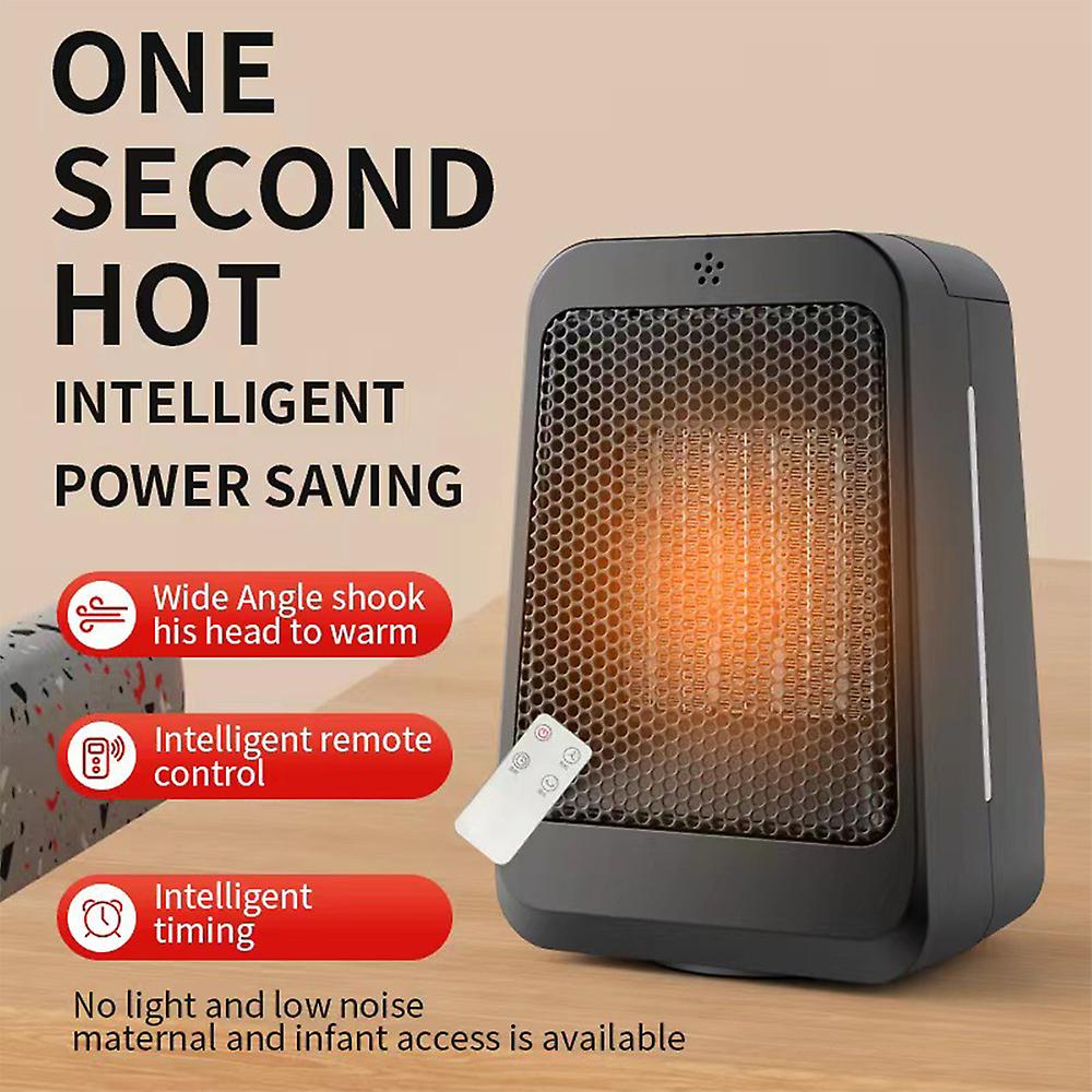 Portable Electric Space Heater 1200w Ceramic Room Heater With Dump And Overheat Protection