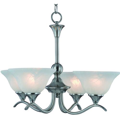 Hardware House Dover 4-Light Chandelier with Satin Nickel finish