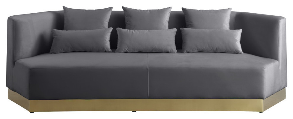 Marquis Velvet Upholstered Set   Contemporary   Sofas   by Meridian Furniture  Houzz