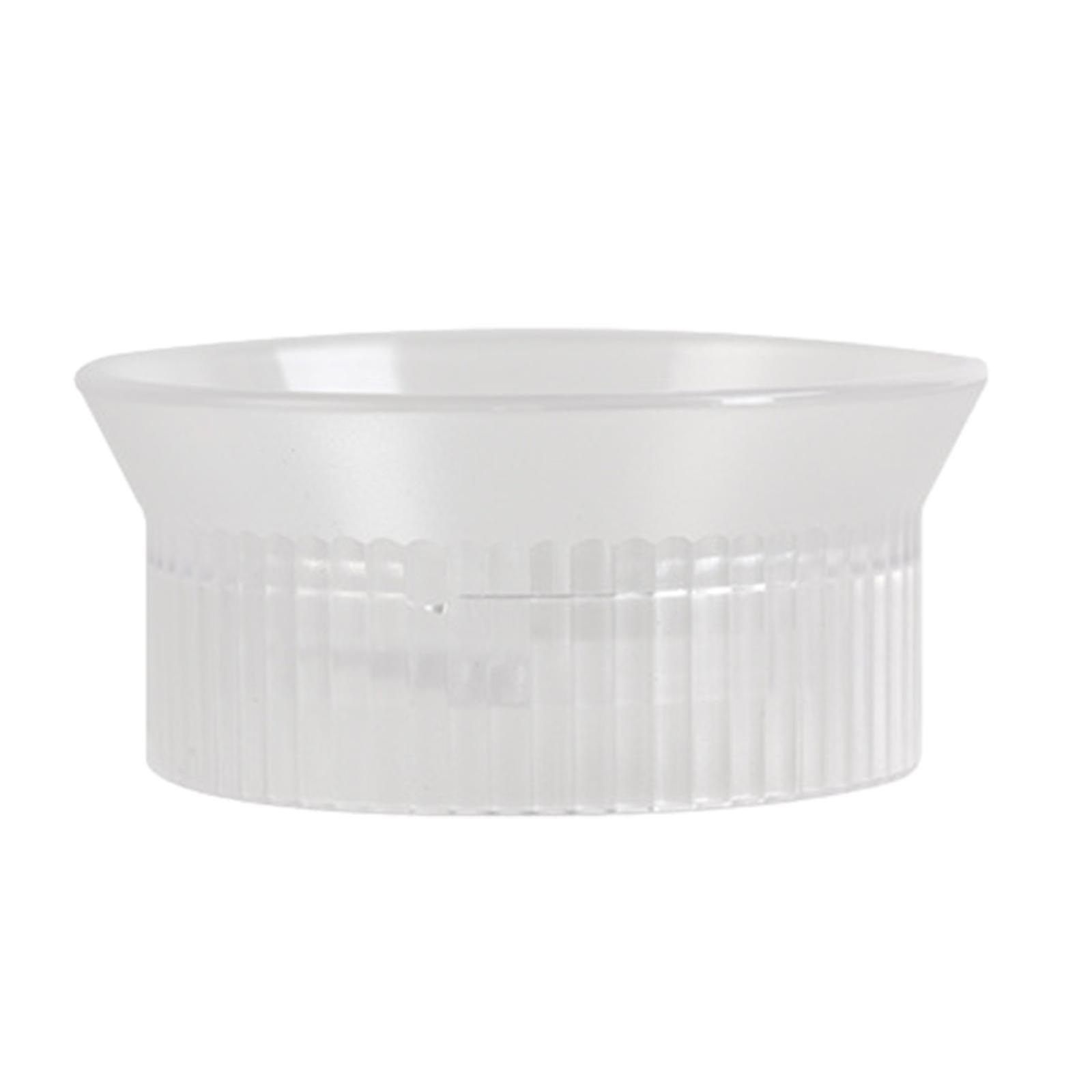Coffee Pot Tamper Rotary Powder Dosing Ring 360 Rotating Coffee Powder Filler Clear 150ml