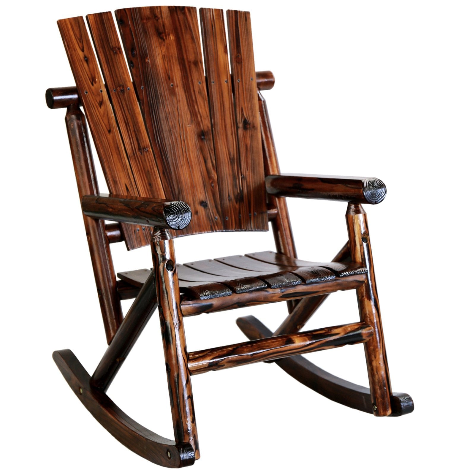 Leigh Country Char-log Porch Rocker Chair