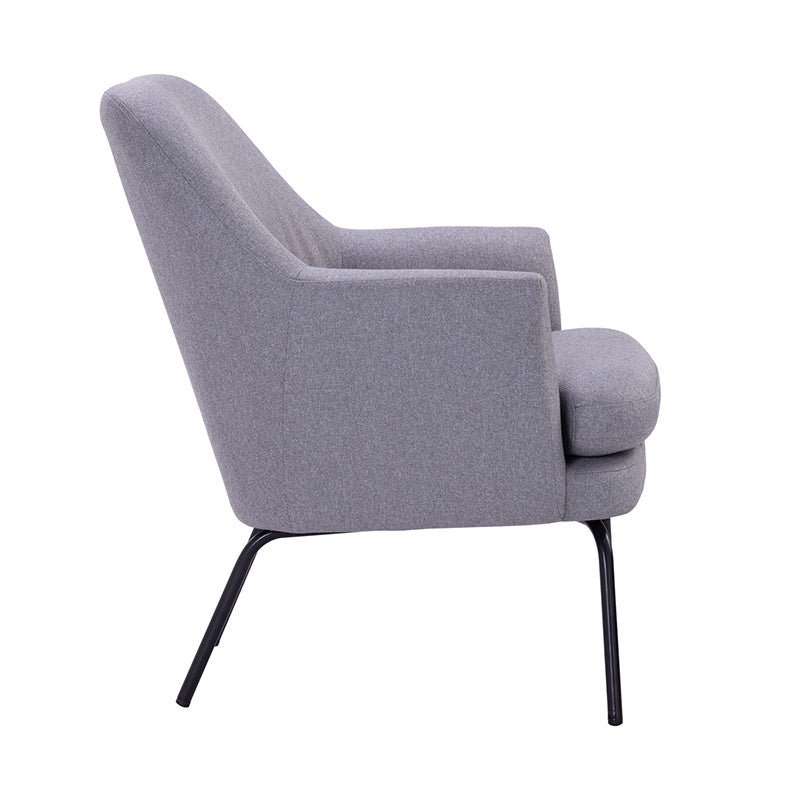 LUCIAN Lounge Chair - Pewter Grey