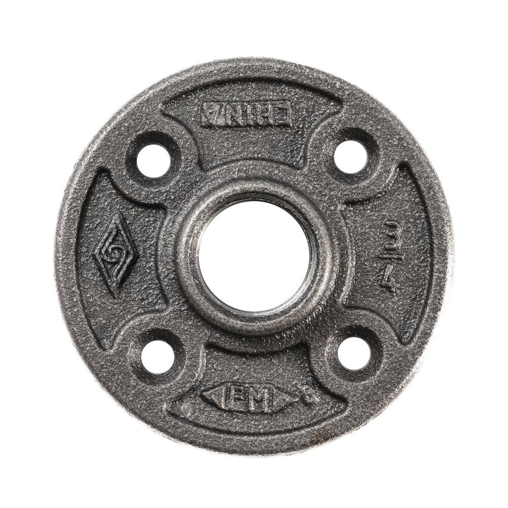 Southland 34 in. Black Malleable Iron Floor Flange Fitting 521-604HP