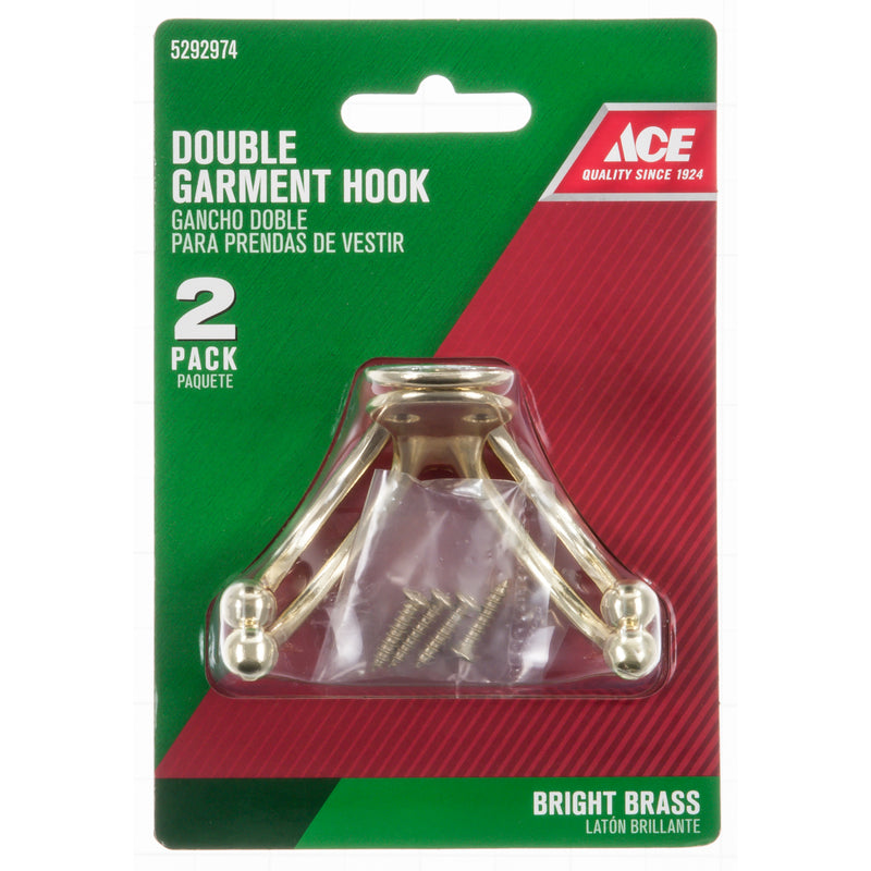 GARMENT HOOK DBL BR CD/2