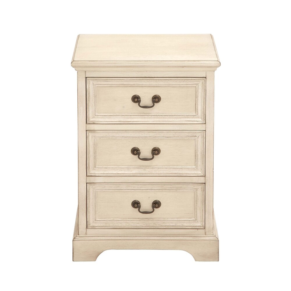 Cream Wood Traditional Cabinet 25 x 17 x 14   17 x 14 x 25