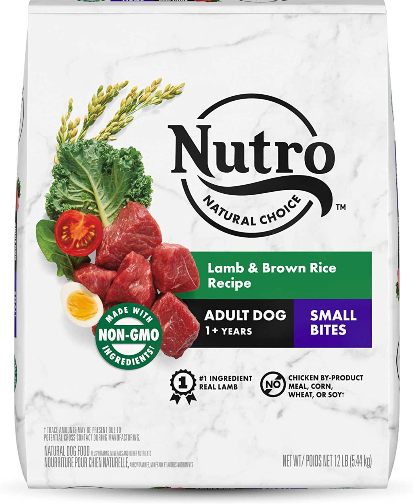 Nutro Natural Choice Small Bites Adult Lamb and Brown Rice Recipe Dry Dog Food 12 Pound (Pack of 1)