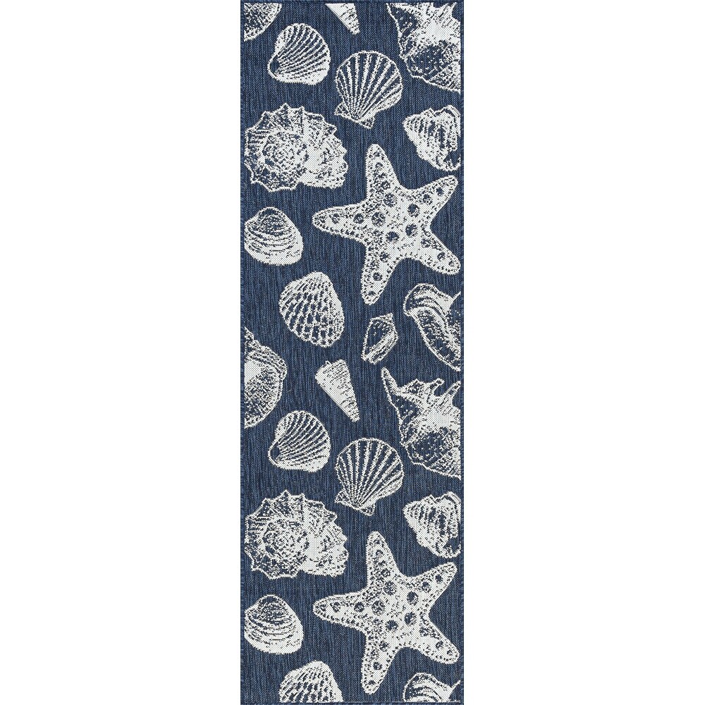 Exo Coastal Graphic Print Indoor/Outdoor Area Rug