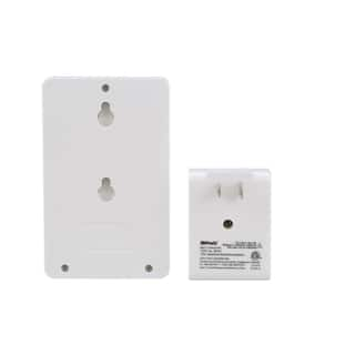 Woods 8-Amp Indoor Plug-In Wireless Wall Switch Light Control White 59773WD