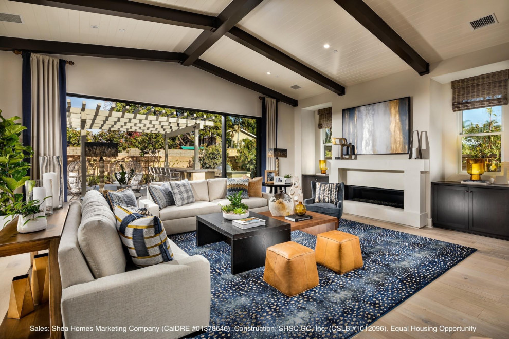 Evelyn Cocktail Table  Light Walnut +  Ebony Oak   Transitional   Coffee Tables   by Mandalay Home Furnishings  Inc.  Houzz