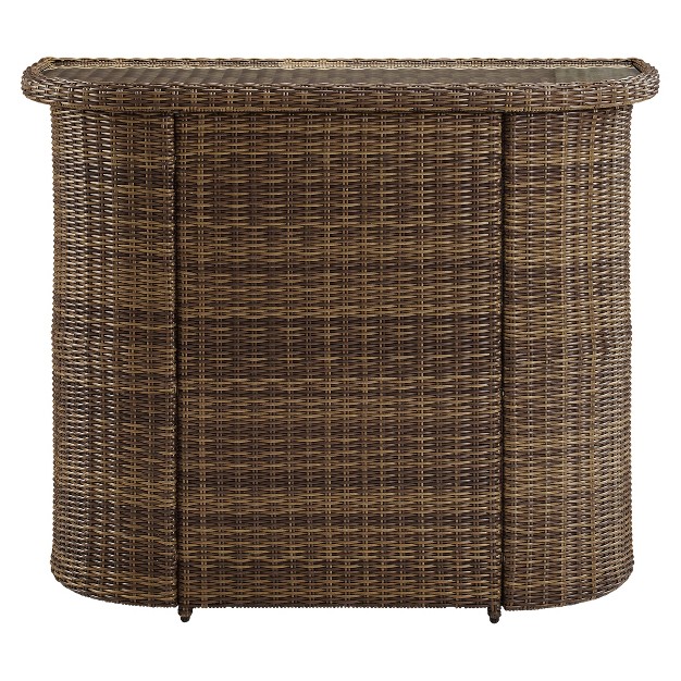 Bradenton Outdoor Wicker Bar Crosley