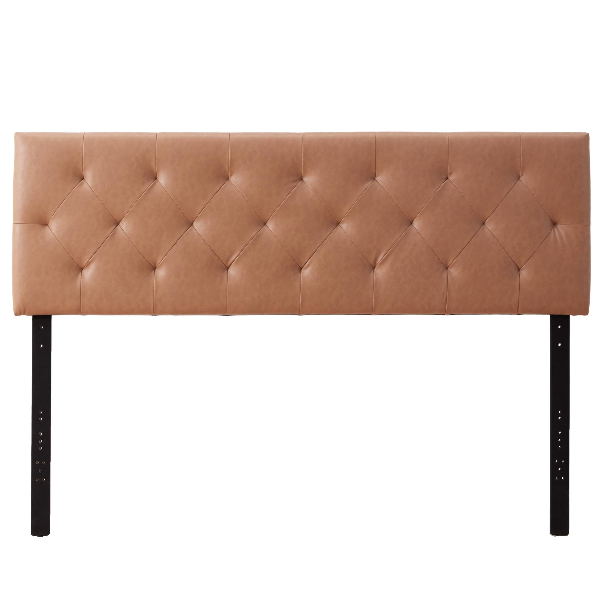 Rest Haven Harrington Faux Leather Upholstered Headboard, Twin, Camel