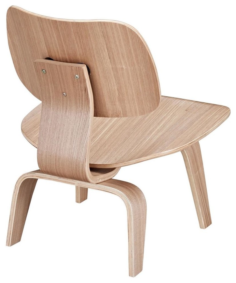 Fathom Wood Lounge Chair   Midcentury   Armchairs And Accent Chairs   by BisonOffice  Houzz