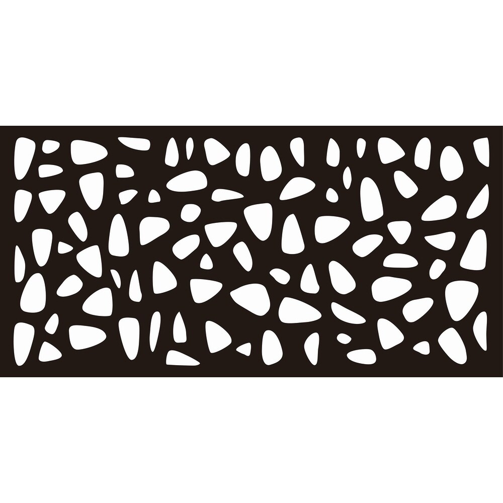 HighlandHome Laser Cut Metal Privacy Fence Screen  24\