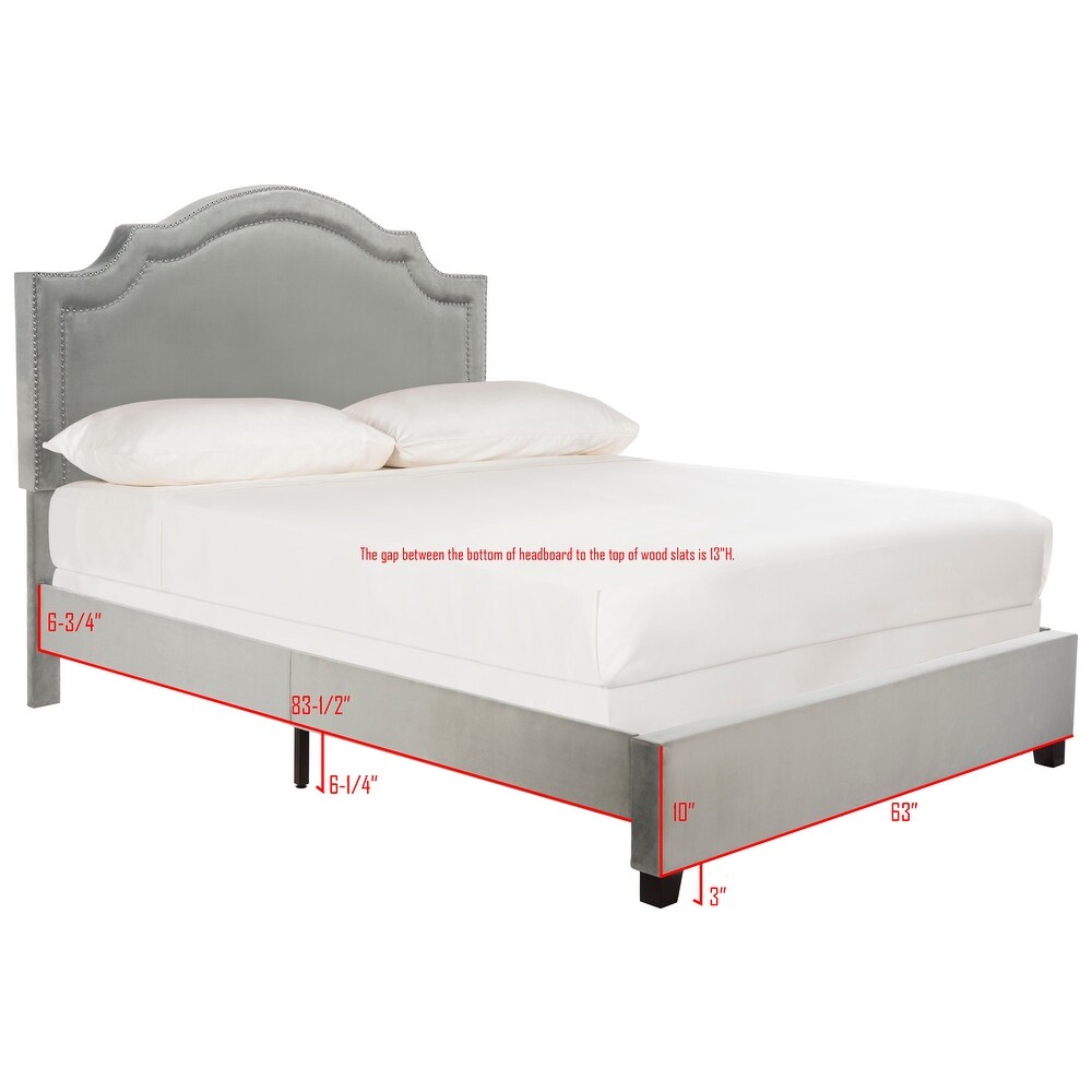 SAFAVIEH Theron Grey Bed (Queen)